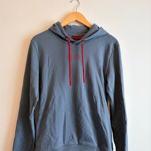 HUGO Hoodie with Red Logo